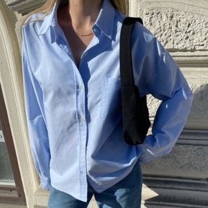 Djerf Avenue Breezy shirt blue size XL